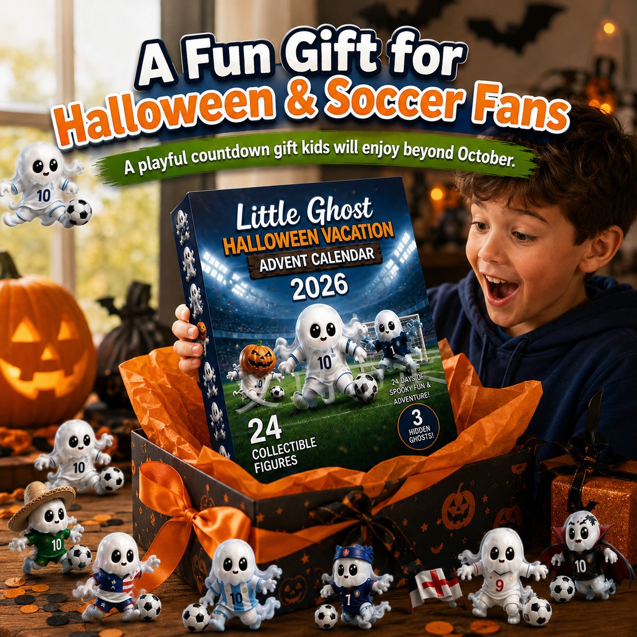 š„ Last Day 49% OFF - š»ā½ Little Ghost Soccer Halloween Advent Calendar 20266-š¦buy-2-free-shipping