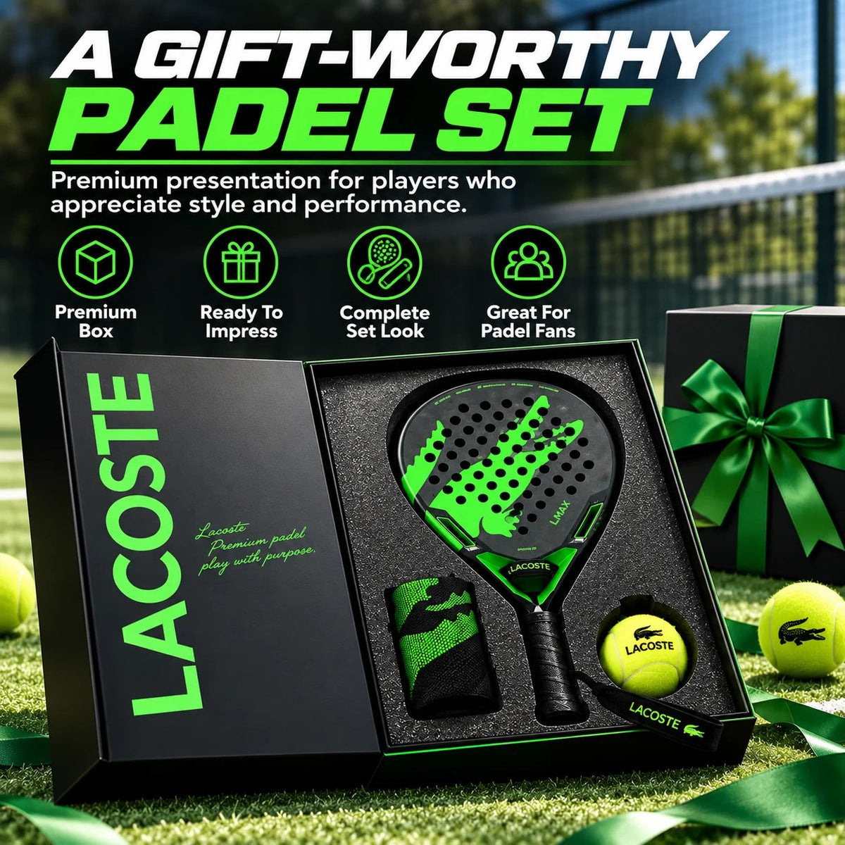 πΎ Premium Padel Racket Set β Court-Ready Gift Box Set