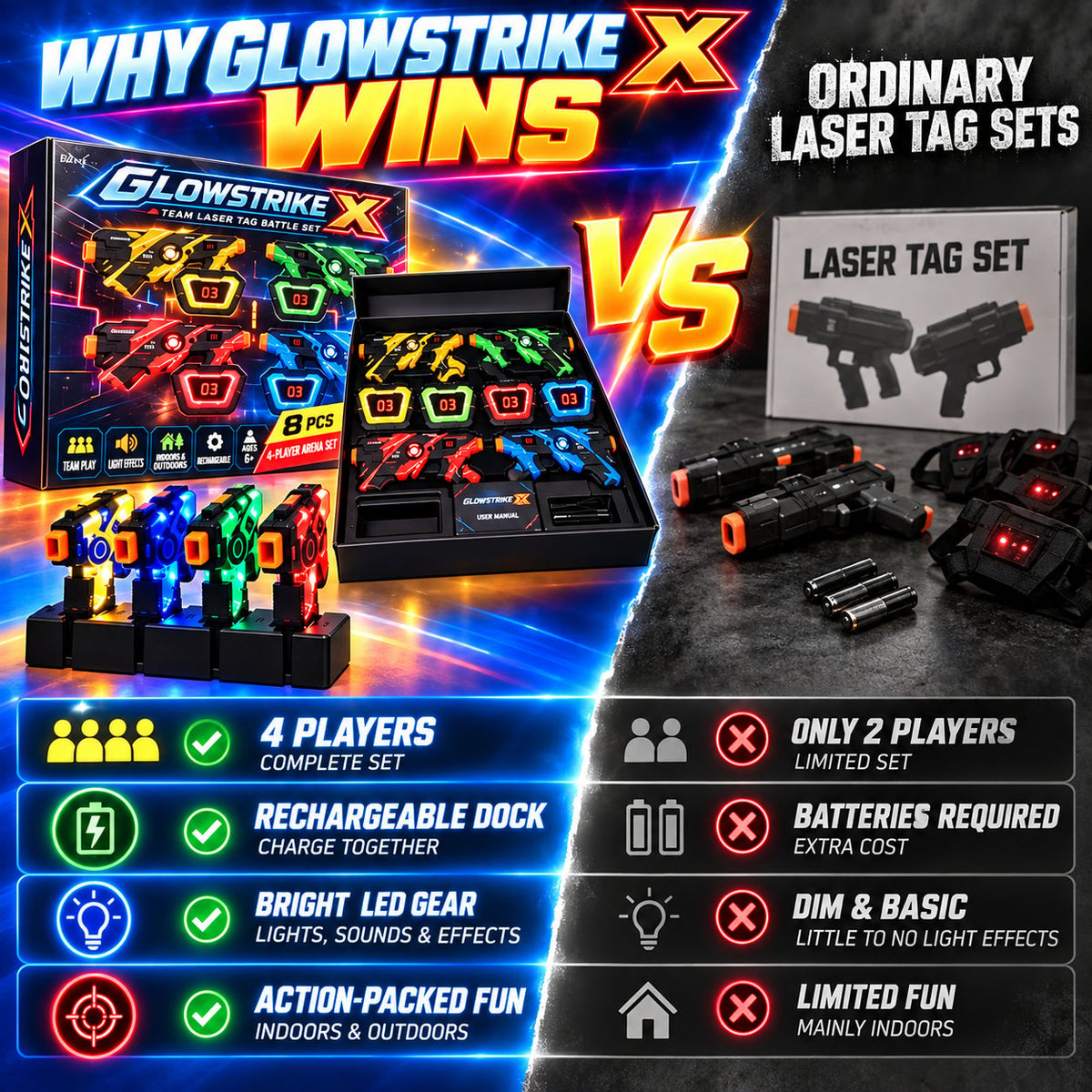 X Laser Tag Battle Set ๐ซโจ