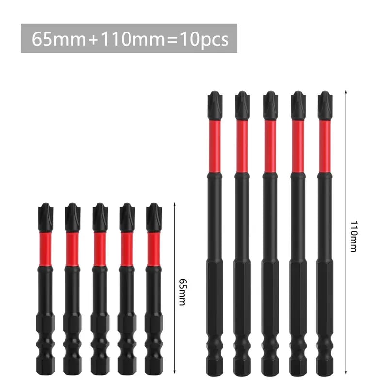 FPH2 lmpact Screwdriver Bit Set(10Pcs)