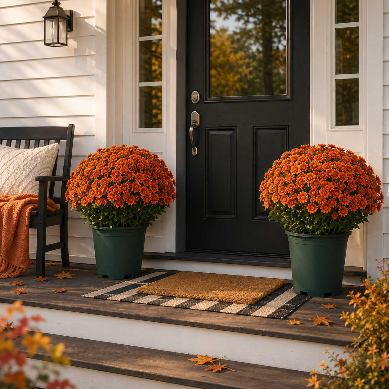 ๐ผ๐ Full-Bloom Artificial Mum Flower Bushes