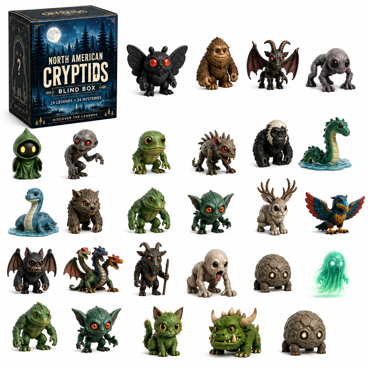 ποΈ North American Cryptids Blind Box β 24 Legends, 24 Mysteries πΉ