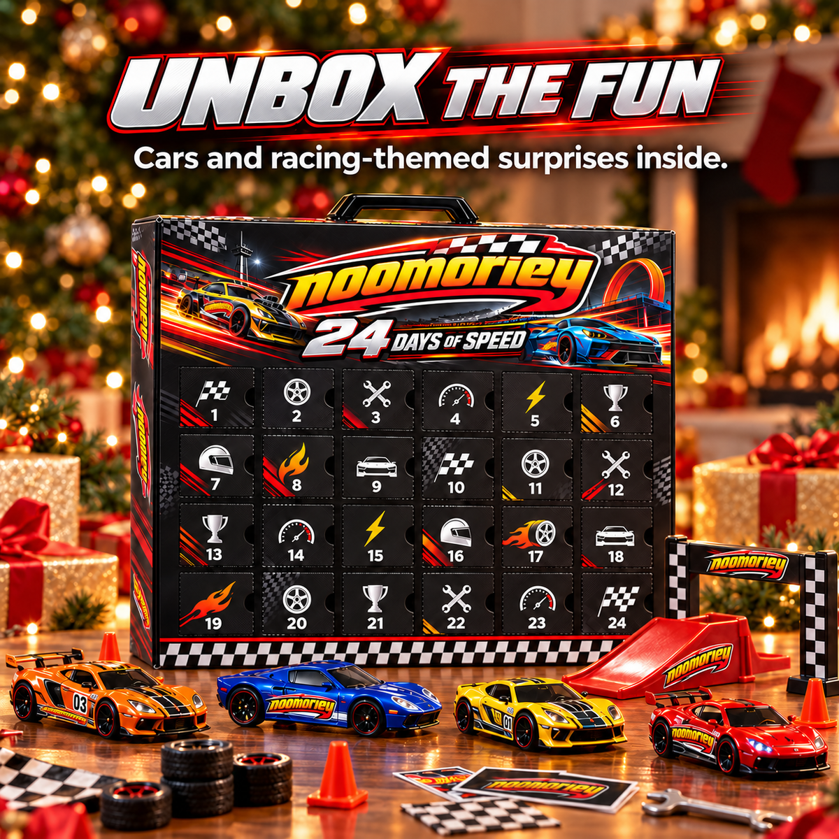 🏎️ 24-Day Toy Car Christmas Advent Calendar