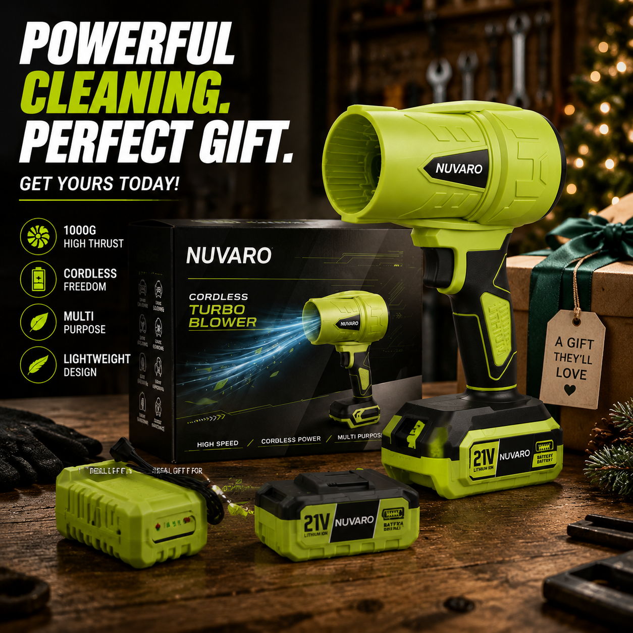 🔥Turbo Jet Blower – 1000G Cordless Air Duster
