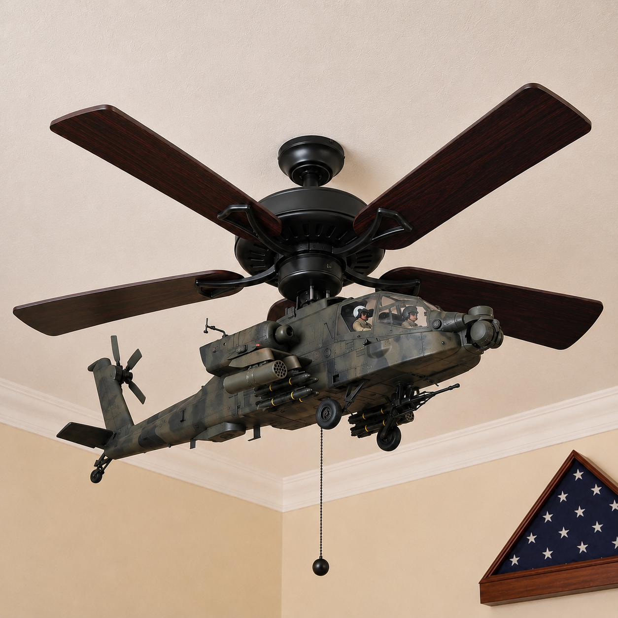 ๐ฅ LAST DAY 50% OFF-๐ Helicopter Ceiling Fan Decoration โ Flying Aviation Display