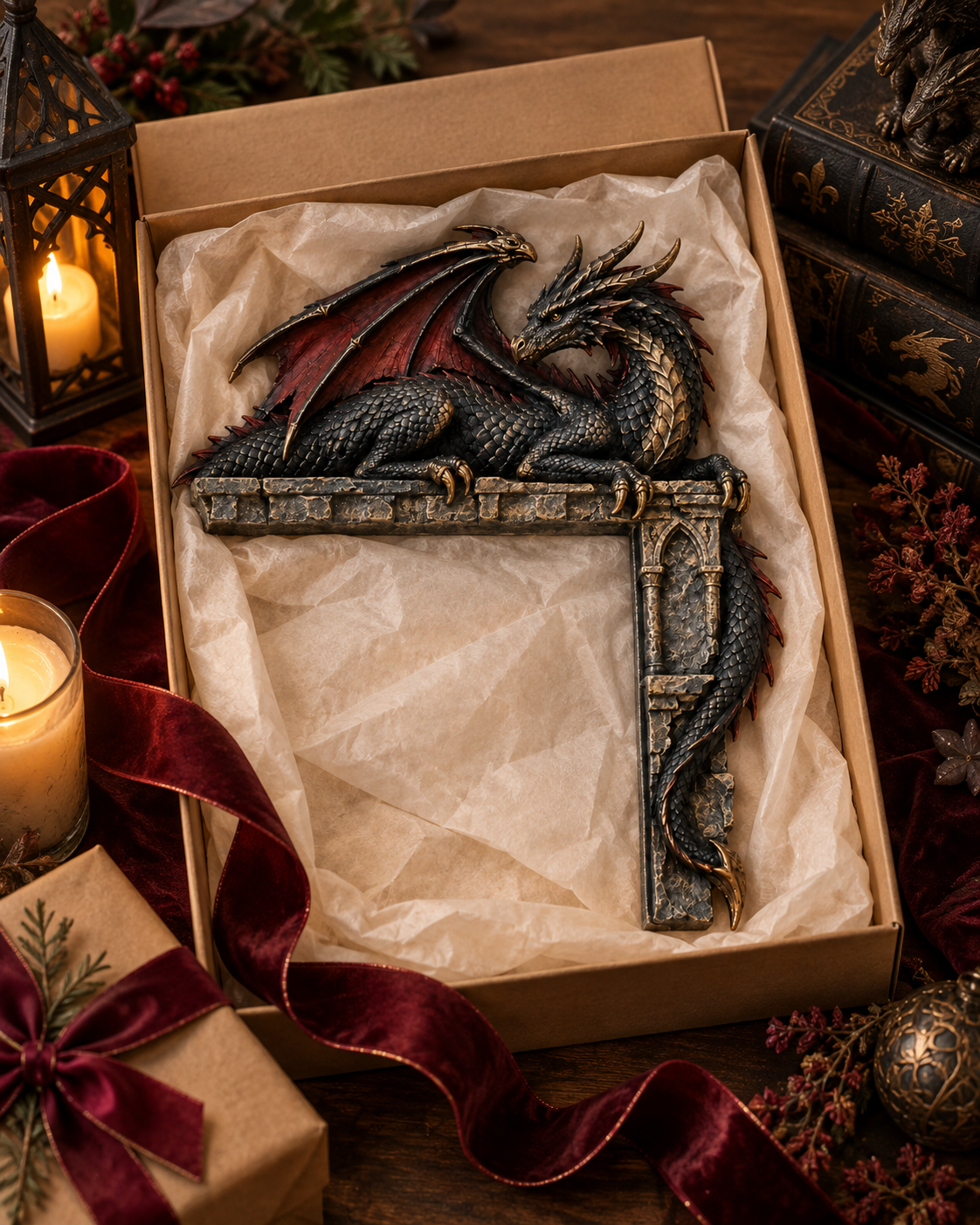 Gothic Dragon Door Topper