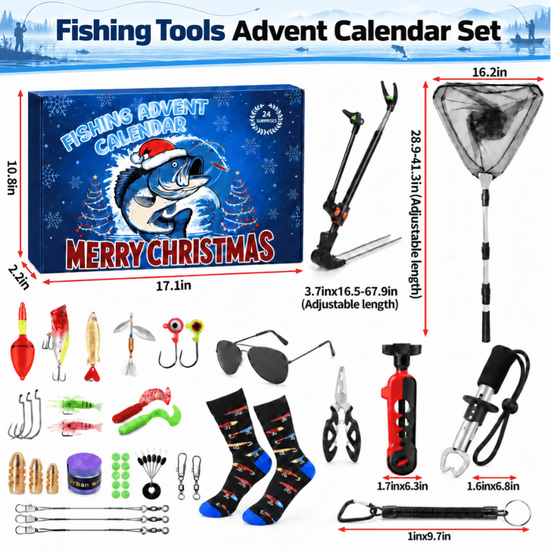 🎁Deluxe Fish Advent Calendar 24 Days🐟Upgrade Packaging