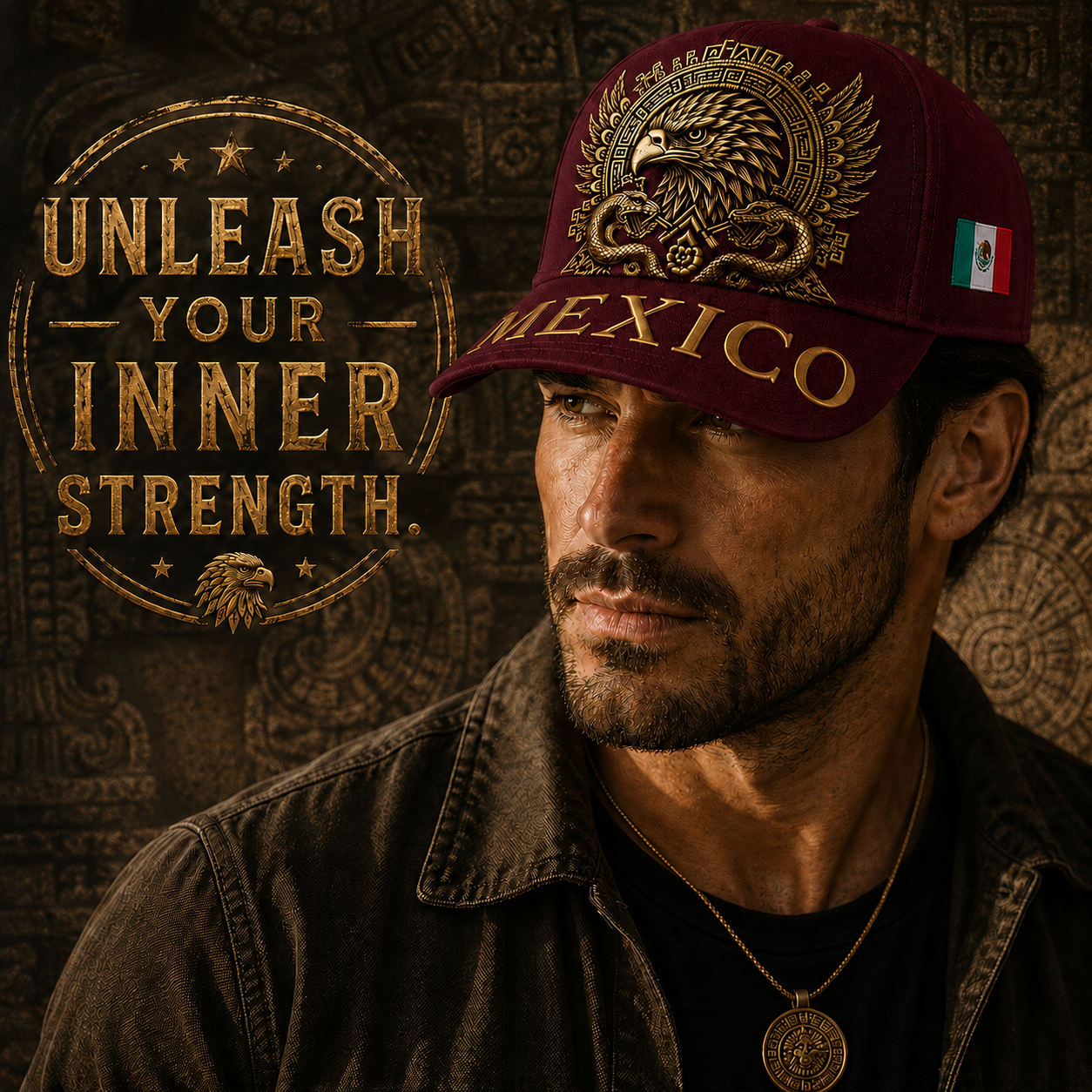 Mexico Aztec Eagle 3D Capš§¢