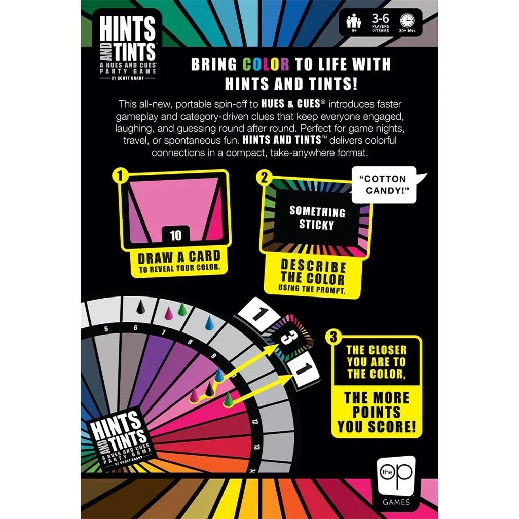 Hints and Tints | Creative Color Clue Party Board Game, Fast-Paced Family & Group Game