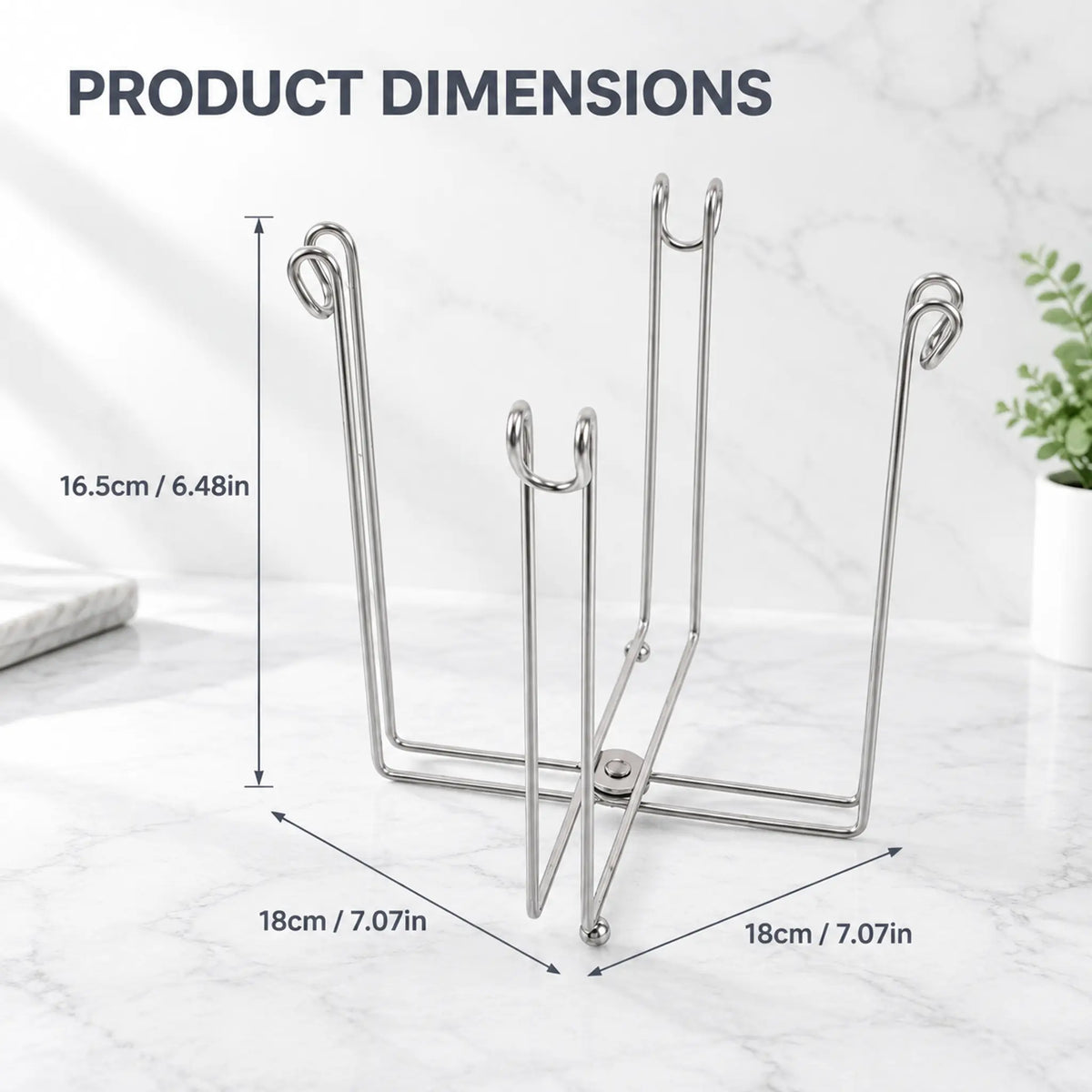 Easy to Disposal, Just Hook the Trash Bag, Foldable 304 Stainless Steel Trash Bag Holder🗑️ - image 15