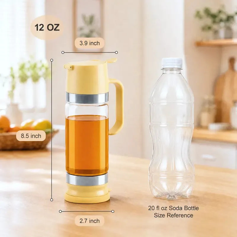 ๐ฏ๐ฅ HOT SALE | No-Drip Glass Honey Dispenser with Base
