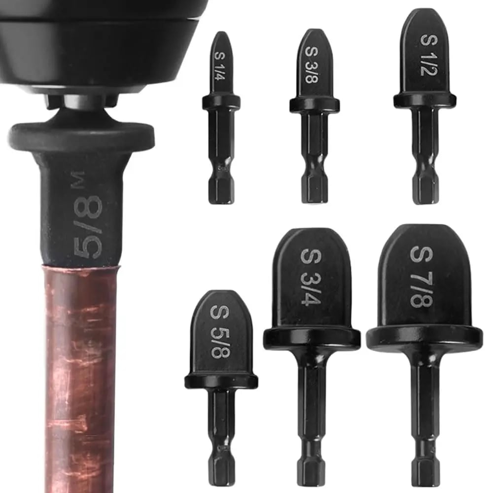 🔥LAST DAY 49% OFF - 🛠️🔧 HVAC Copper Pipe Swaging Tool Set | Drill Bit Expander Kit for AC Repair