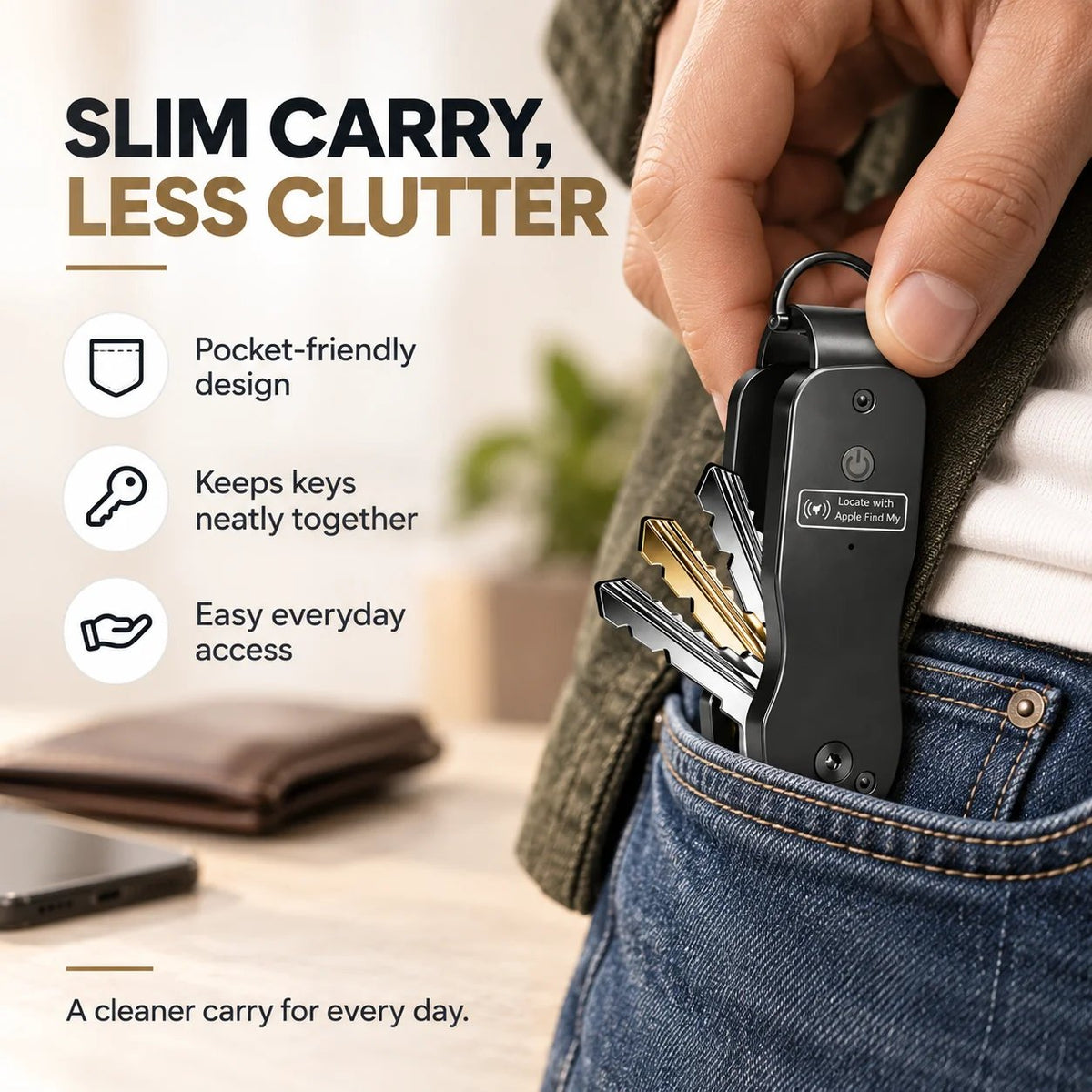 ππ Smart Key Organizer with Apple Find My β Never Lose Your Keys Again! π