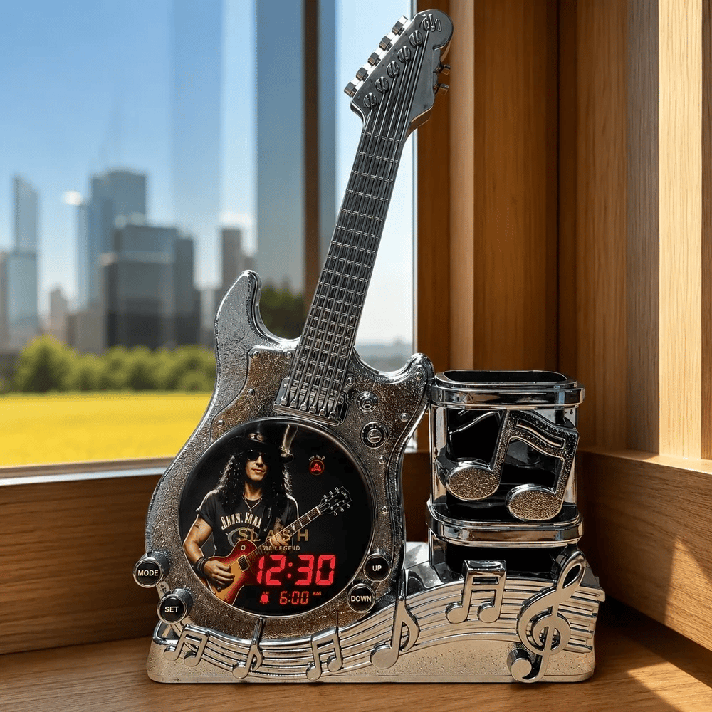 Slash Guitar Alarm Clock
