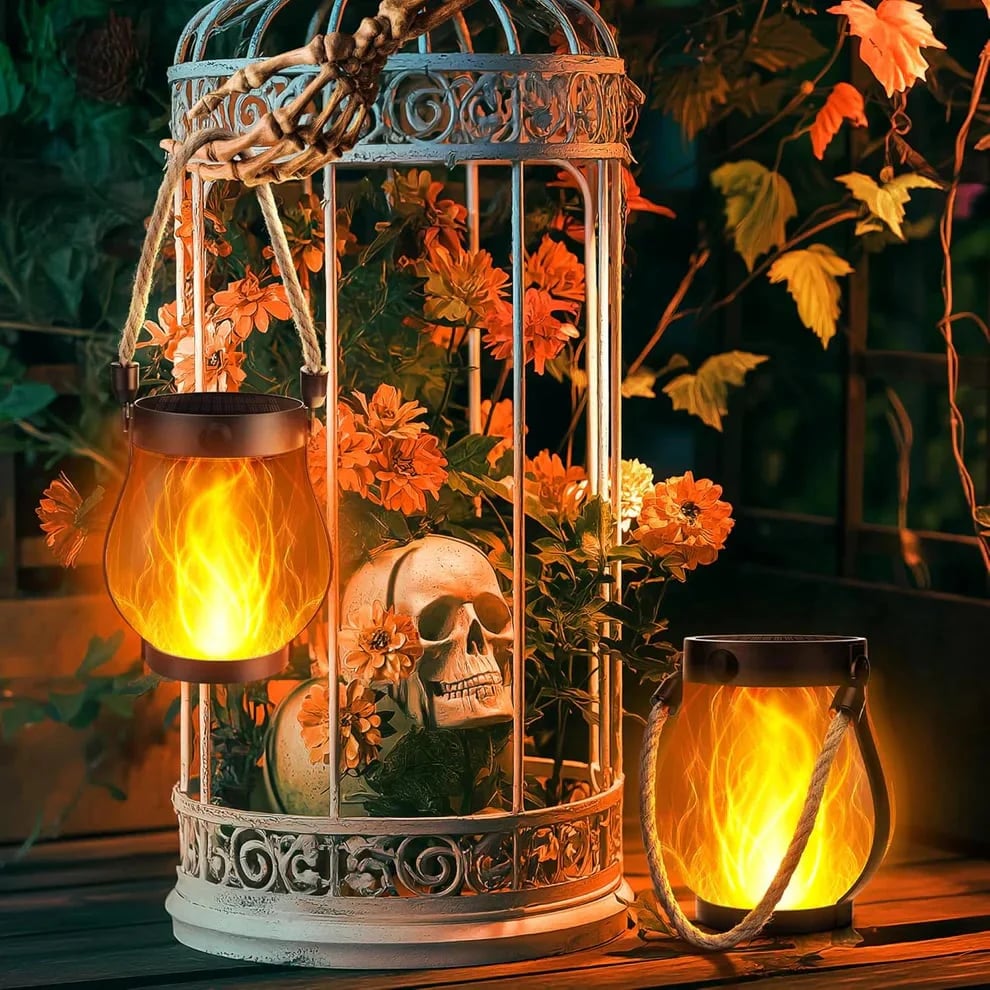 đ„Last Chance Before They're Gone! Solar Flame Lanterns â No Wiring, Auto-On at Dusk!