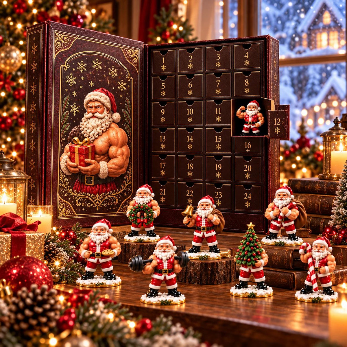 💪🎅 Santa Strength 24-Day Countdown Advent Calendar 2026