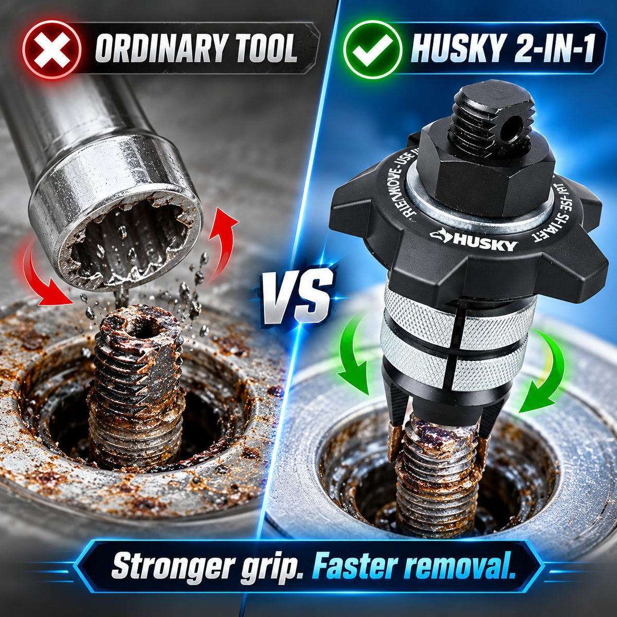 Husky 2-In-1 Tub Drain Remover & Installation Tool