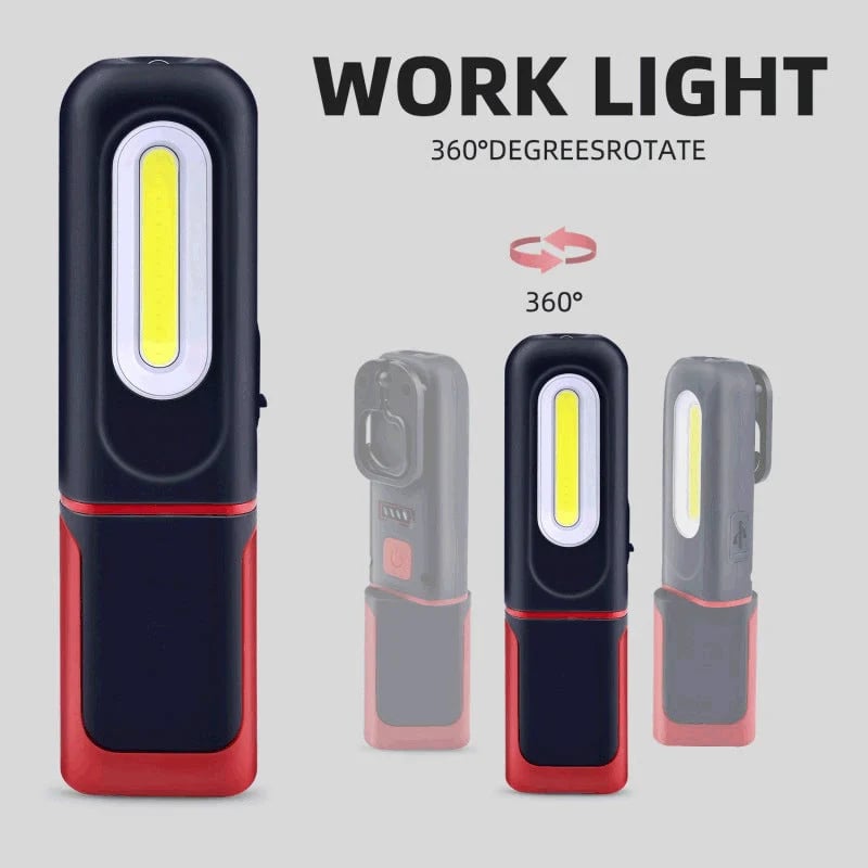 🔦 Magnetische LED Working Light USB Rechargeable Portable Inspection Trouble Light Lamp Super-Bright for Truck Car Repair