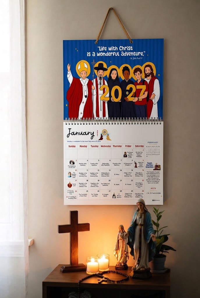 ✝️ 2027 Catholic Liturgical Wall Calendar Follow The Church Year With Faith, Prayer & Tradition