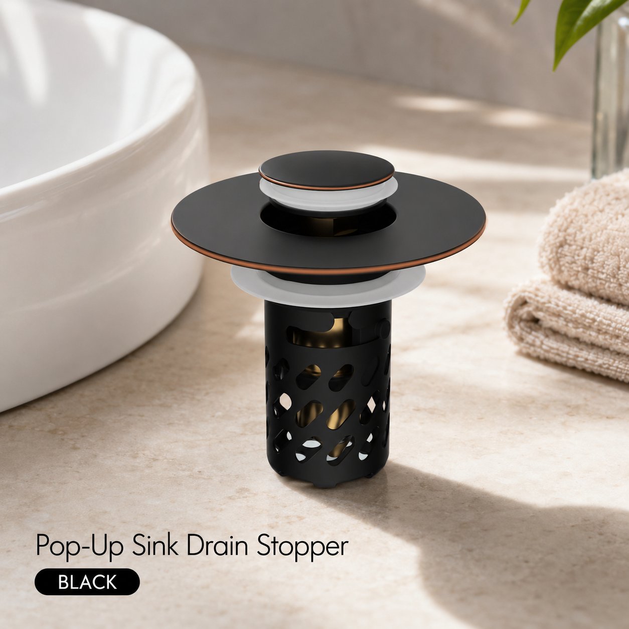 Pop-Up Sink Drain Stopper 🚿