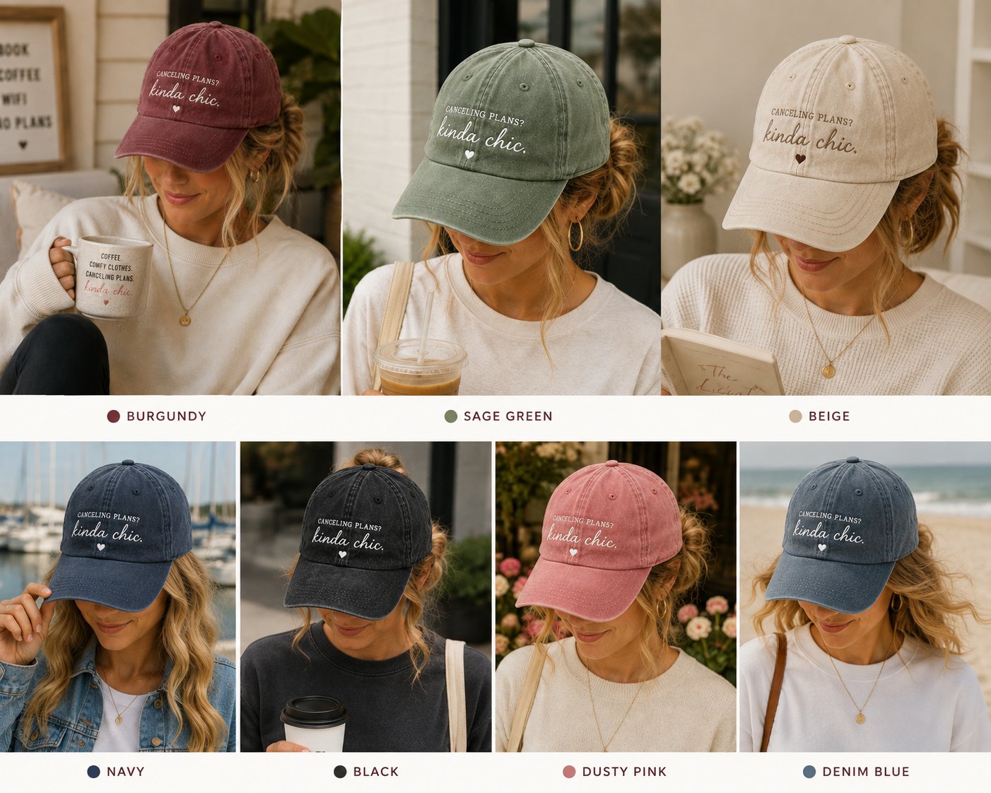 🧢"CANCELING PLANS?KINDA CHIC" Hat
