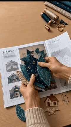 ⏳ Last Day 49% OFF – 🌊 Beginner-Friendly DIY Large Coastal Quilted Seaside Wreath Sewing Kit Collection | Complete Kit with Coordinated Fabrics, Sewing Materials & Step-by-Step Guide Included 💕