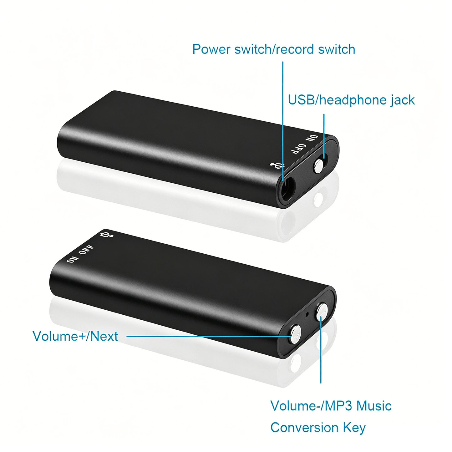 🎙️ HD Digital Voice Recorder & MP3 Player