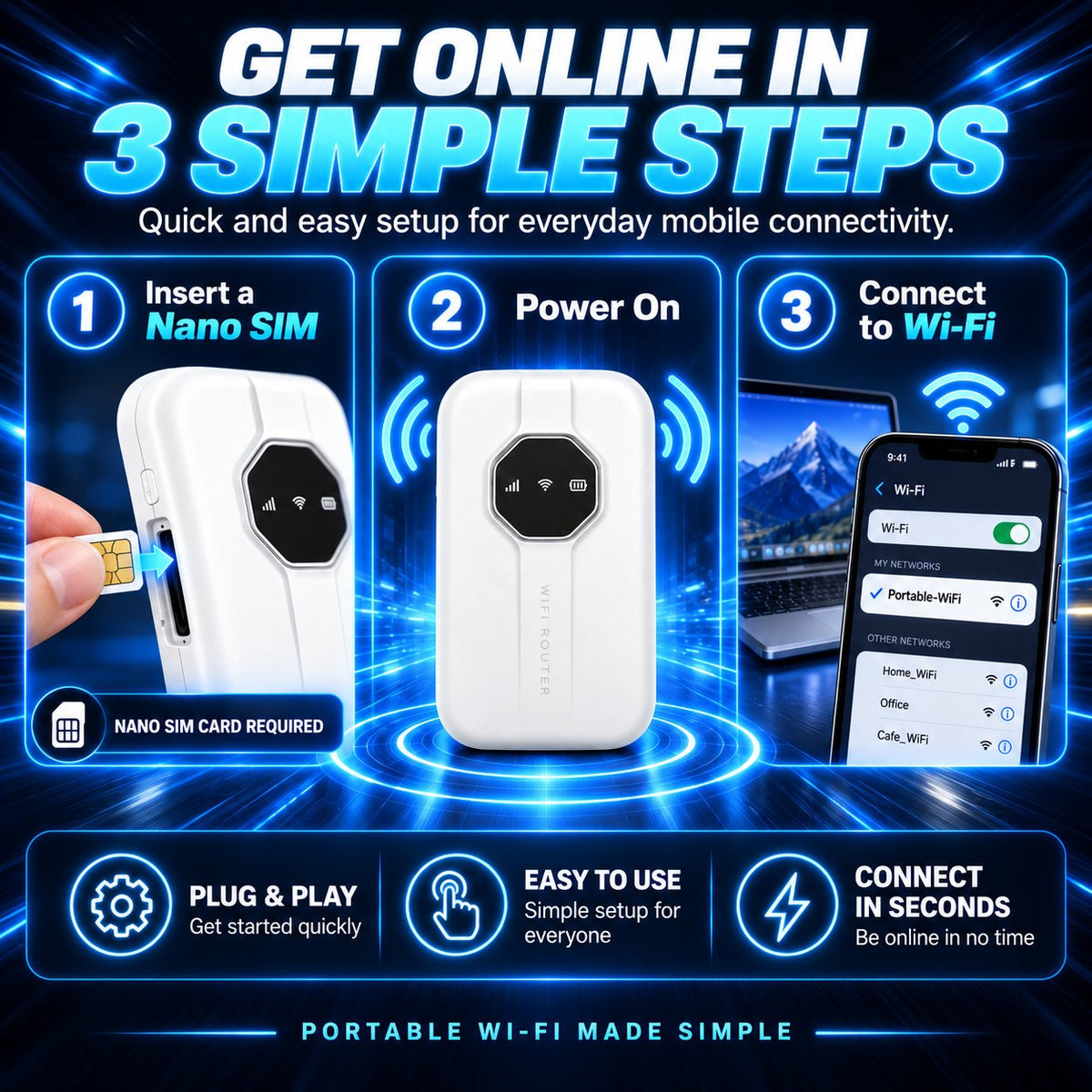 ๐ถ Portable Wi-Fi 6 Mobile Hotspot