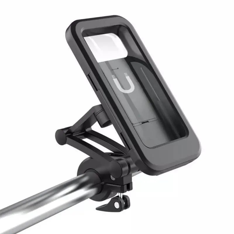 🚴 Waterproof Bike Phone Mount – 360° Rotating Shockproof Handlebar Holder for 4–6.7' Phones