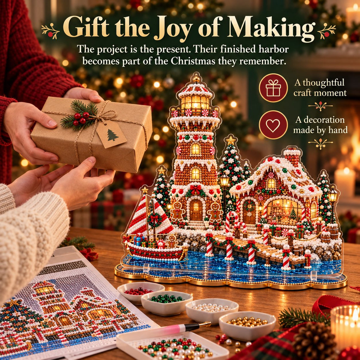 π LAST DAY 49% OFF β Premium 2D Pearl Christmas Lighthouse Diamond Painting Art Kit | Luxury Flocked Canvas with Scratch-Resistant Non-Fading Pearl Beads DIY Holiday Decor π
βοΈβοΈ