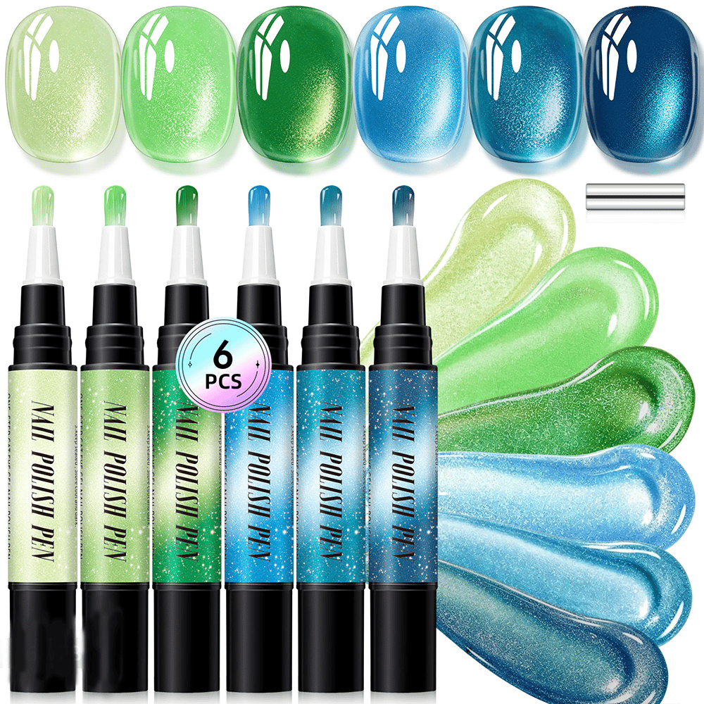 π
6PCS One-Step Gel Nail Art Pen Set β Salon Beauty at Home