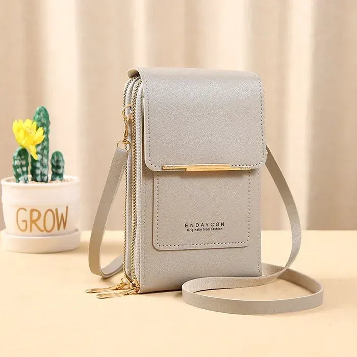 ⏳Only $13.99 Last Day Promotion - ✨RFID Anti-Theft Phone Crossbody – Touchscreen & Multi-Compartment Design📱