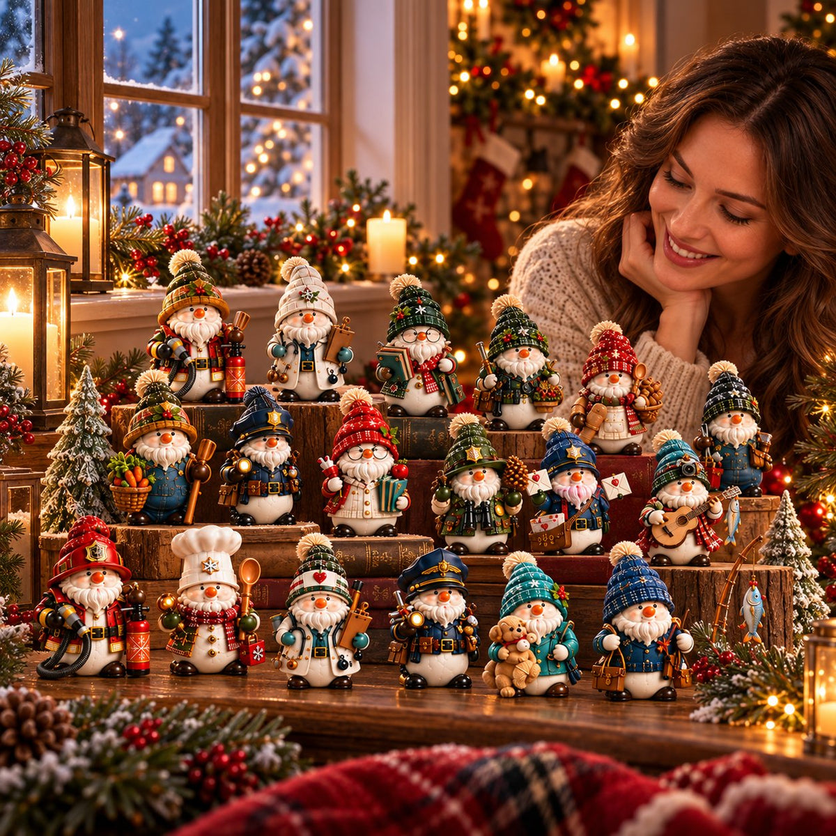 β Discover Festive Whimsy: 2026 Gnome & Snowman Jobs 24-Day Christmas Countdown Calendar
