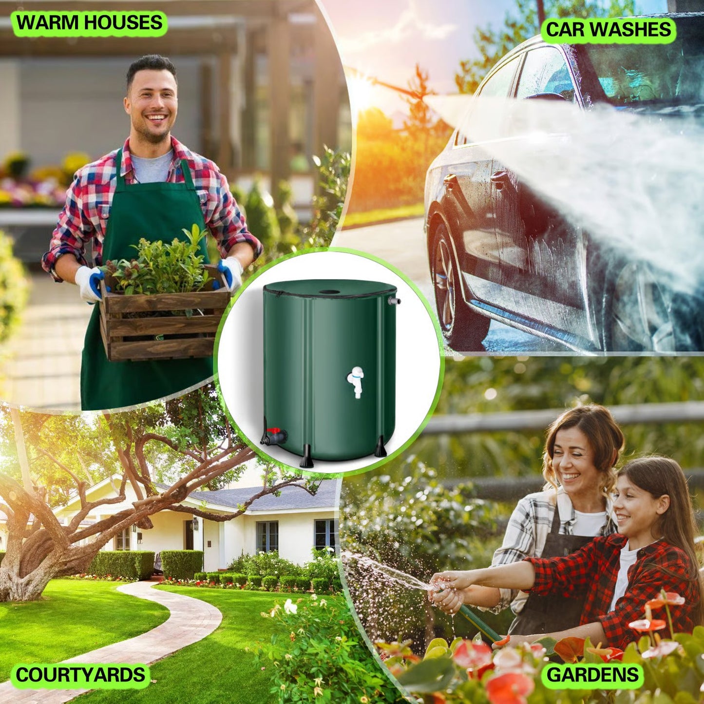 🌧️ Collapsible Rainwater Barrel