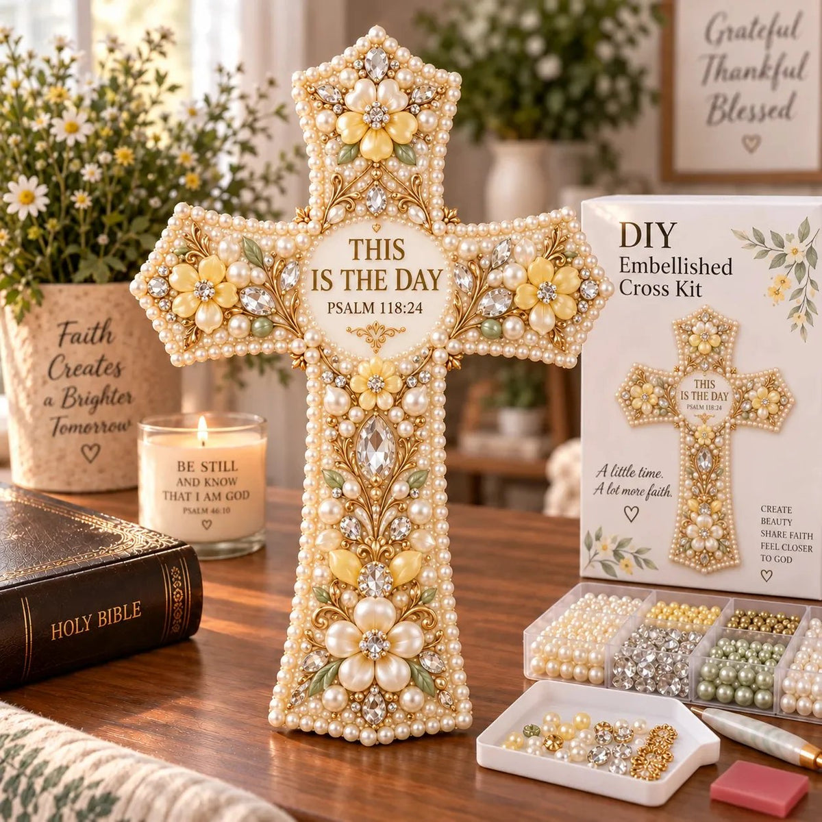 🎄✨ Last Day 49% OFF ✝️ Scripture Cross DIY Kit Collection