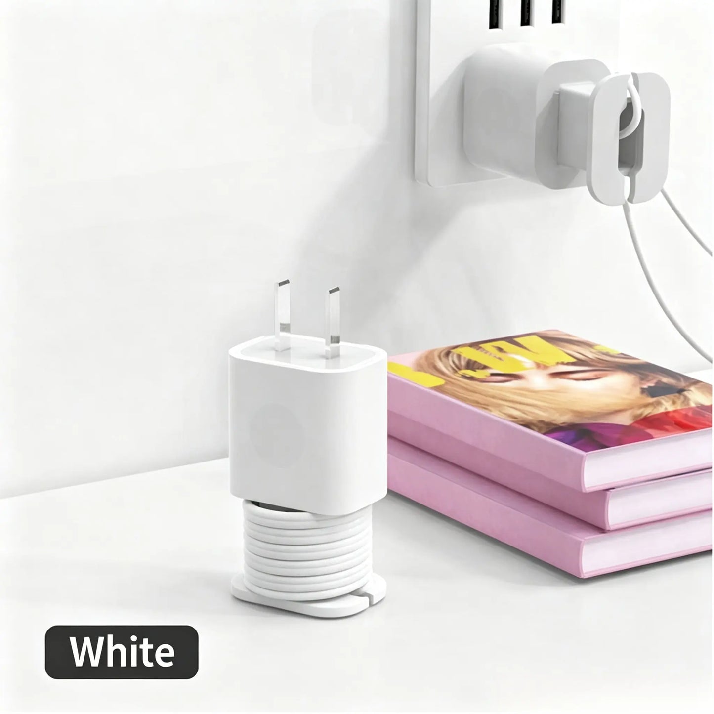 2PCS 2-in-1 Silicone Charger Protector with Cord Wrap for 18W/20W Adapters โ