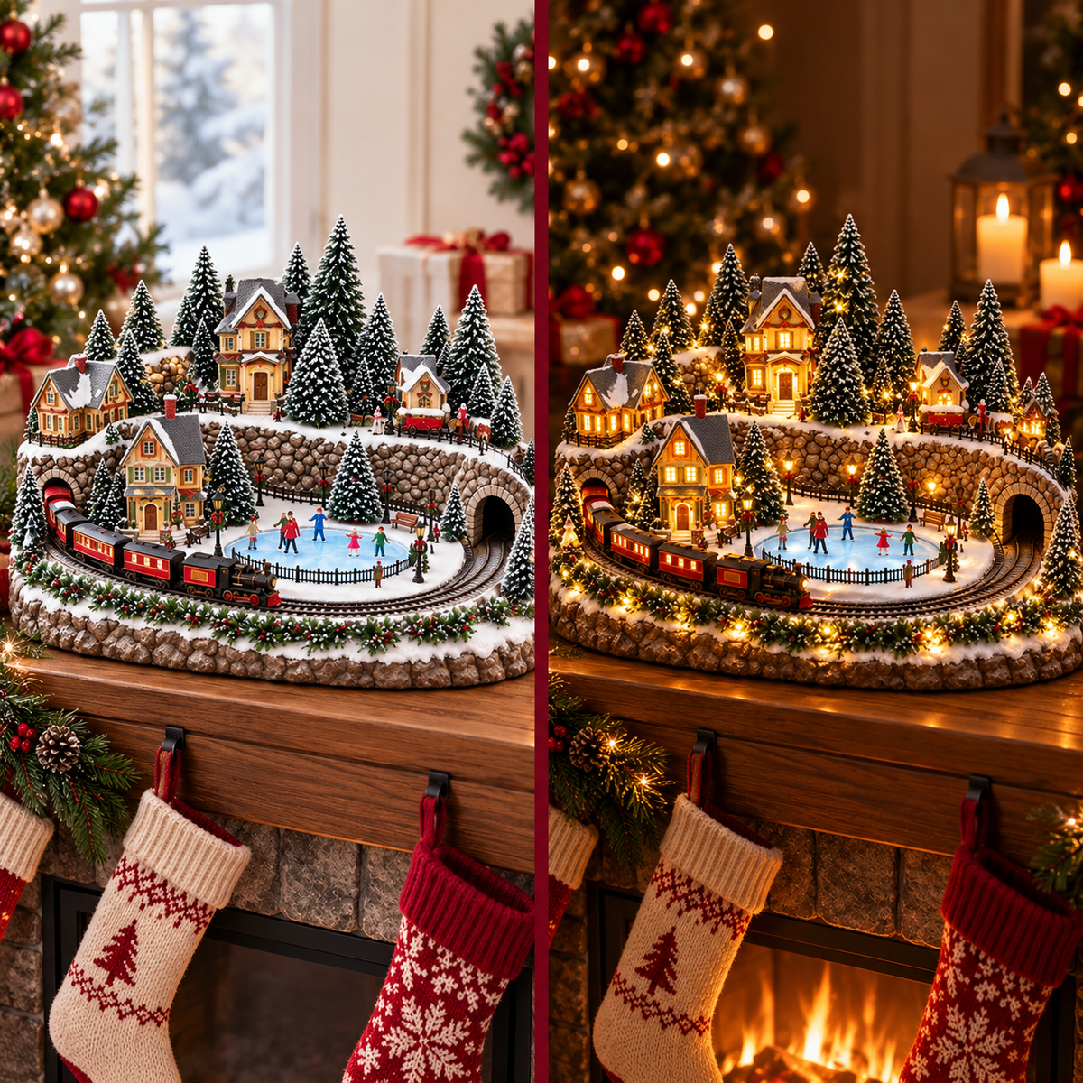 π₯ LAST DAY 49% OFF π₯ Lighted & Animated Christmas Village Collection β¨
