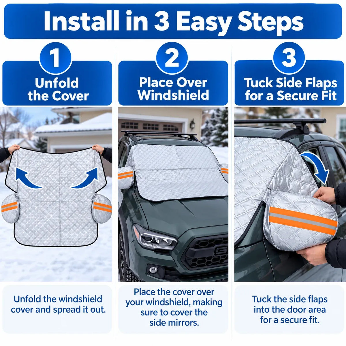 π All-Season Magnetic Windshield Cover β Snow, Ice & Frost Protection