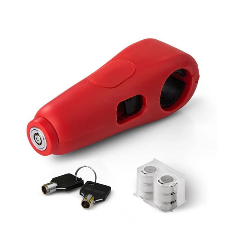 π Handlebar Lock with Alarm: Precision Copper Core, Universal Fit, Weatherproof, for Bike & Motorcycle