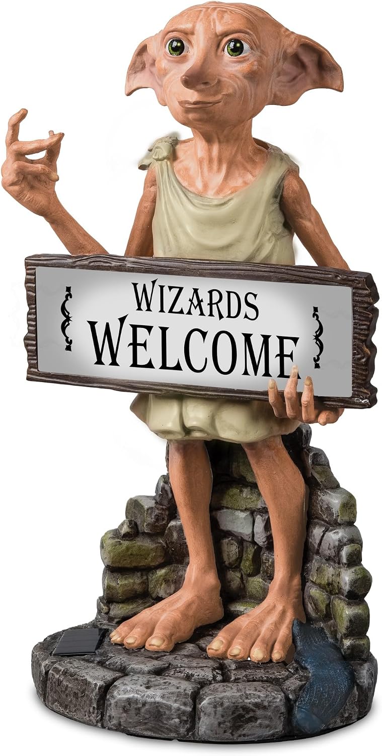 đHalloween Lit Outdoor Welcome Sign Featuring A Sculpted The House Elfâ¨