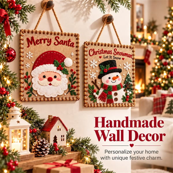 🎄✨ Christmas DIY Fabric Weaving Friendship Kit - 🧵 Create Something Special Together! 💕