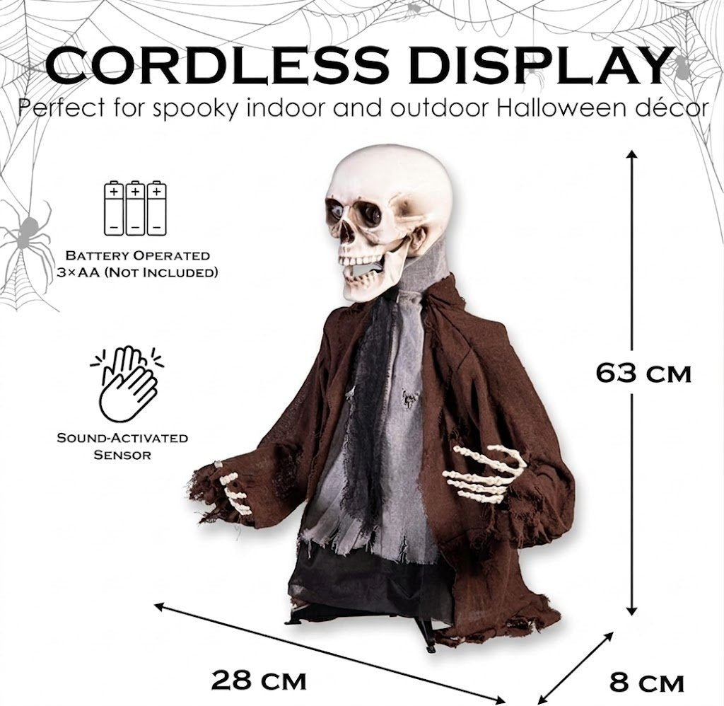🧟 Halloween Groundbreaker Zombie with Light & Sound Props 🎃