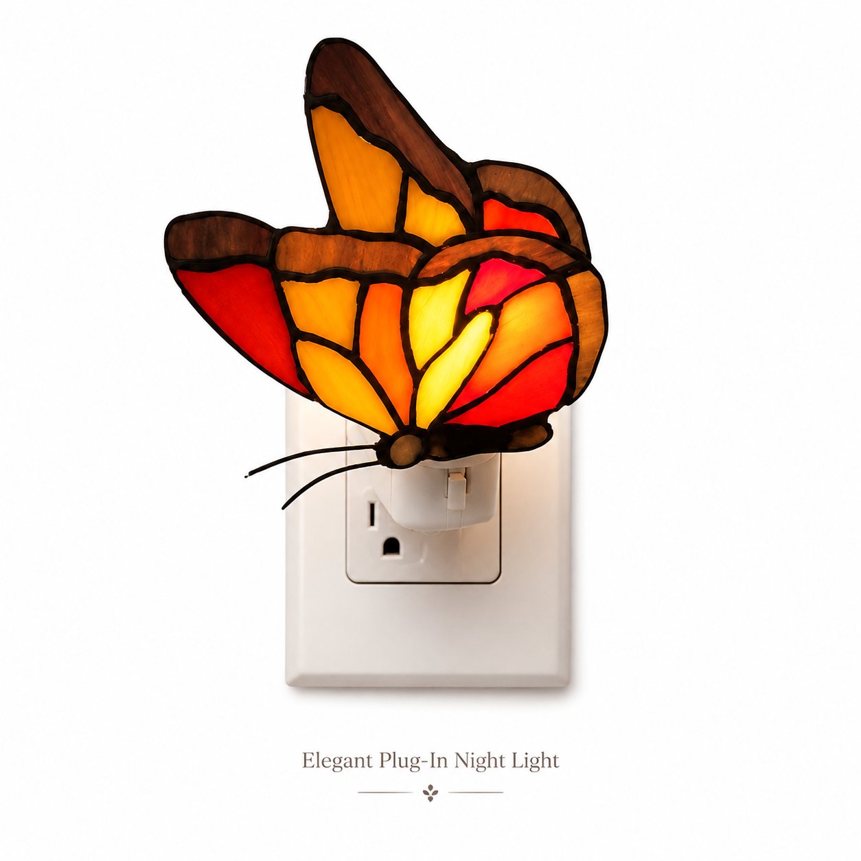 π¦ Limited-Time 50% OFF β Stained-Glass-Style Butterfly Plug-In Night Light