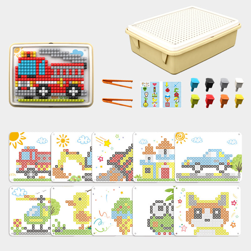 ππ Mushroom Mosaic Pegboard β Colorful Hands-On Puzzle for Creative Play & Fine Motor Practice
