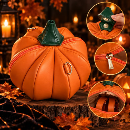 🎃✨Hungry Pumpkin Halloween Crossbody Bag: Whimsical Open-Mouth Pumpkin Purse for Halloween Party, Trick-or-Treat & Fall Outfit(✨Same as in the video)