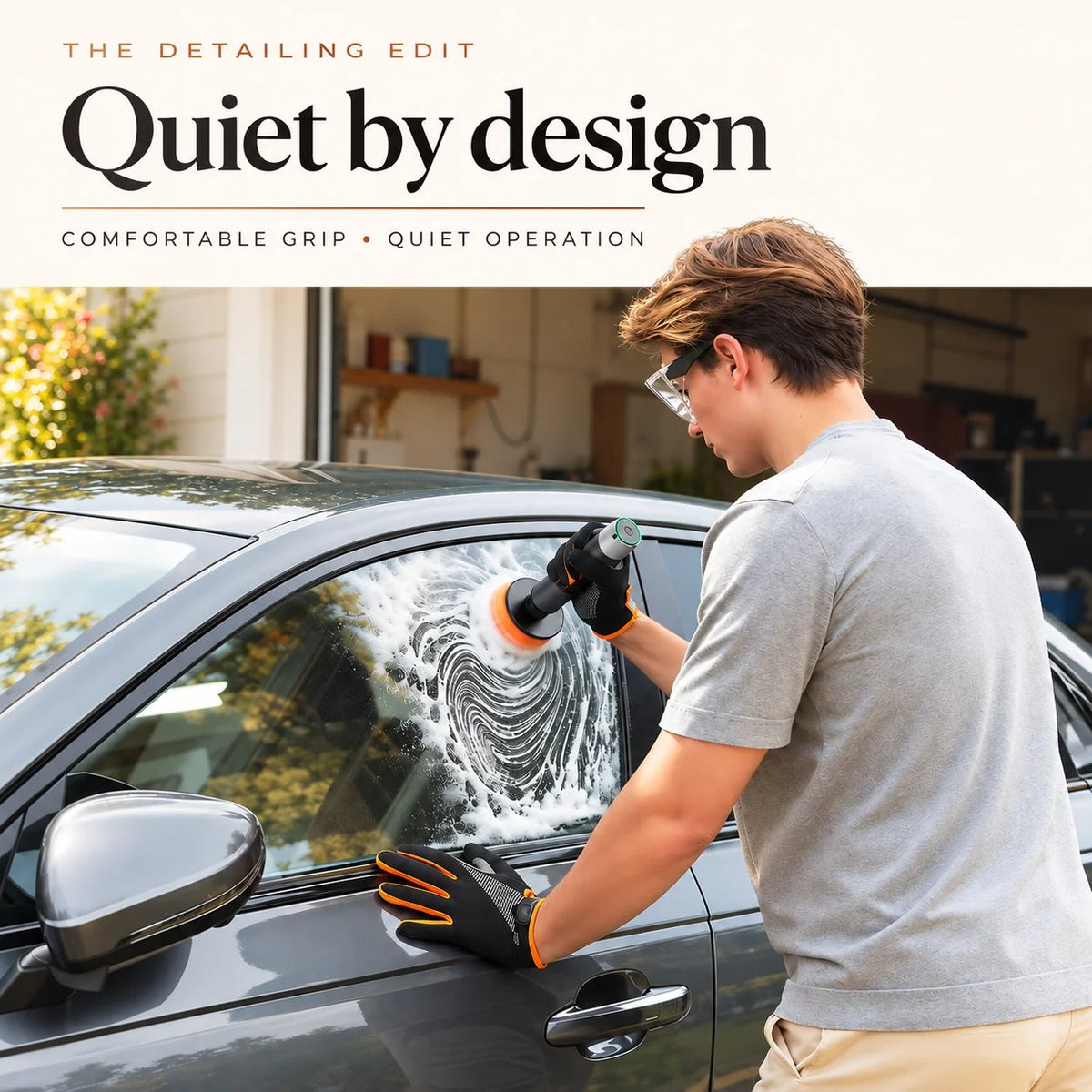 🚗 3-in-1 Cordless Car Polisher – 12,000 RPM Rechargeable Tool