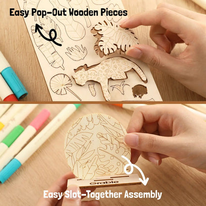 🎨Wood Painting Art Craft Kit - ✨Complete Handcraft Set with Crafting Tools(📦Buy 2 Free Shipping)