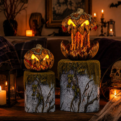 🎃 Bone‑Chilling Pop‑Open Pumpkin Light for Spooky Halloween Vibe