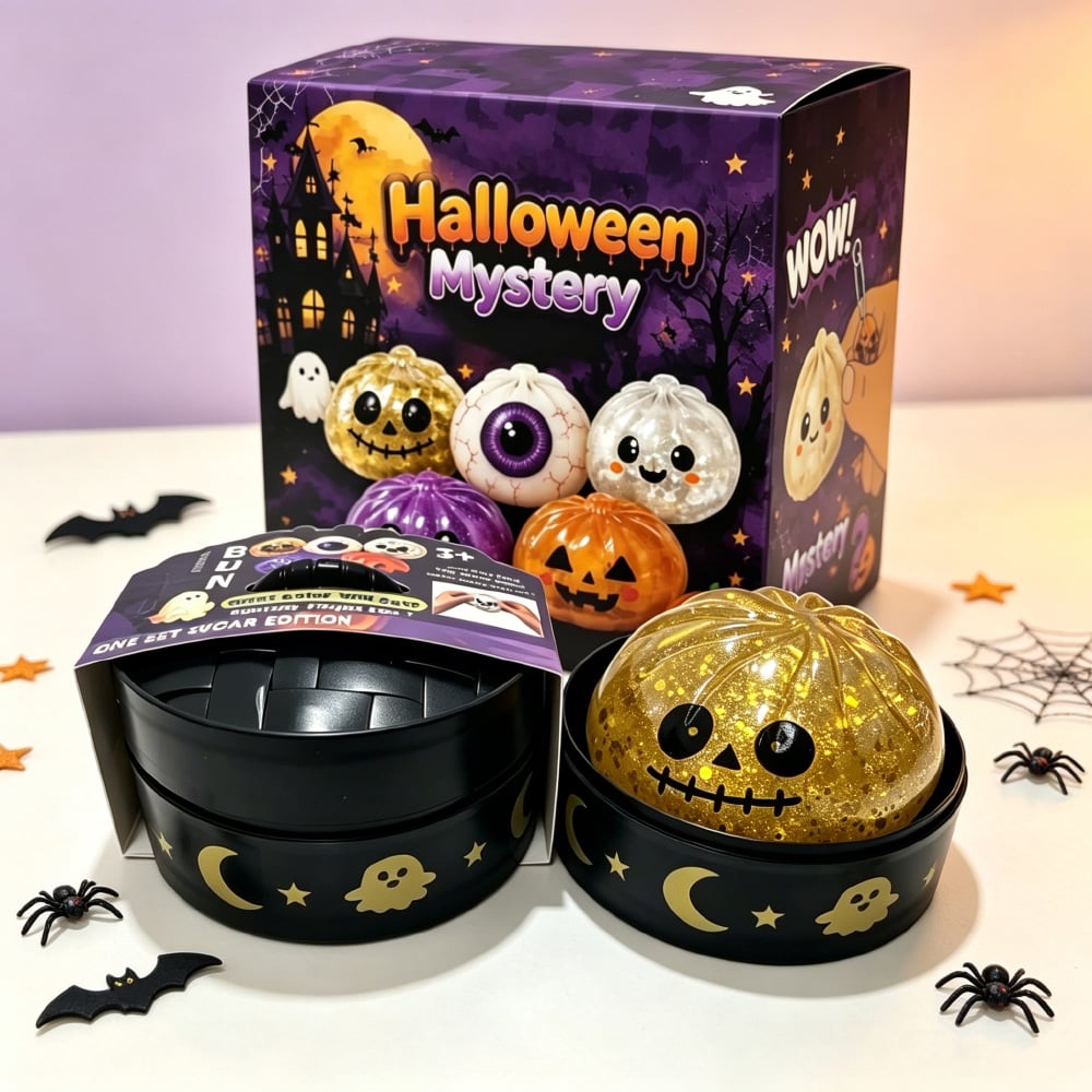 🎃 Halloween Dumpling Stress Toys – Squishy, Spooky & Super Fun!