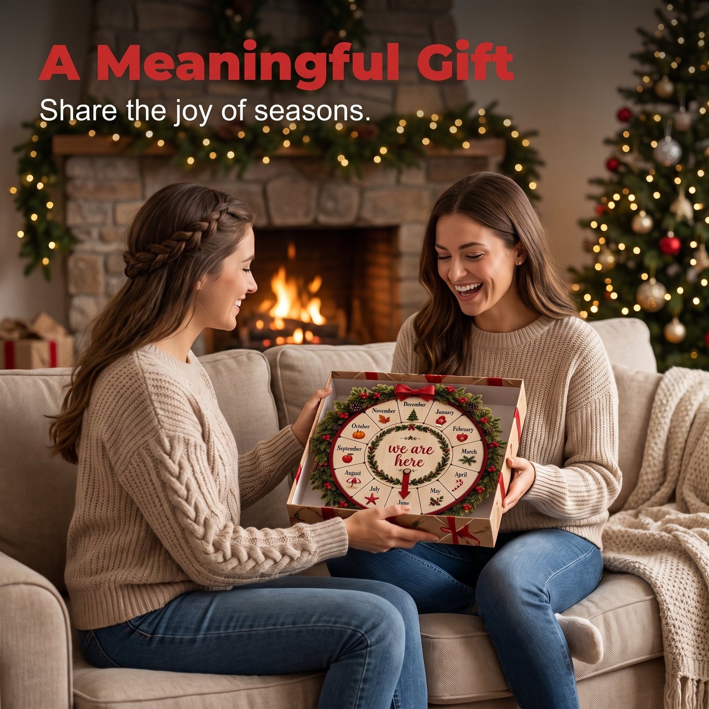 🔥HOT SALE🔥💥49% OFF 🎄 Wooden Monthly Countdown Wheel